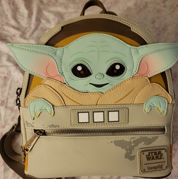 baby yoda loungefly mini backpack Star Wars™ The Mandalorian Grogu & Anzellan : Clothing, Shoes & Jewelry Comes with sherpa detailing Loungefly Star Wars The Mandalorian